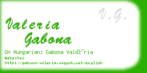 valeria gabona business card